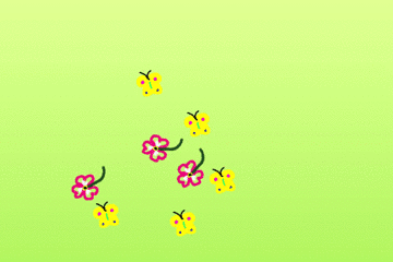 お花と蝶蝶